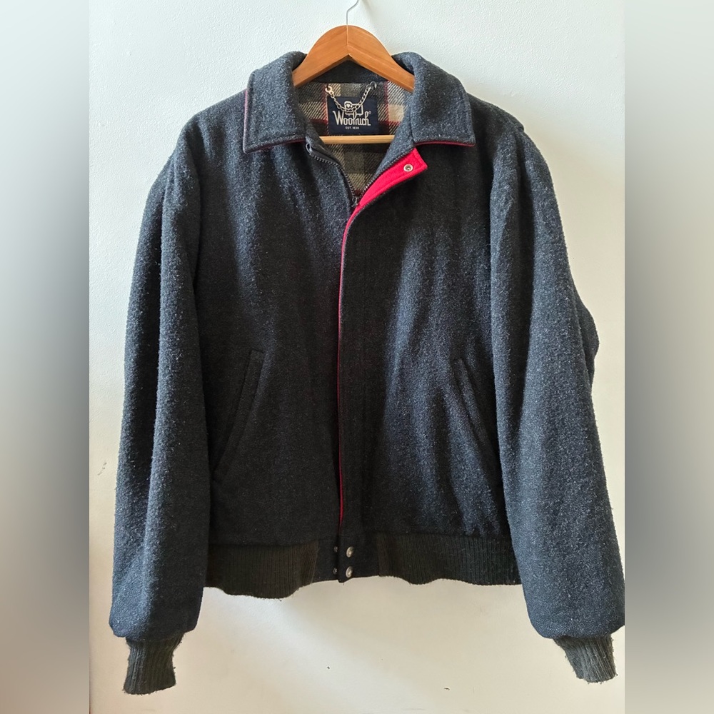 Woolrich Dark Gray Bomber Jacket